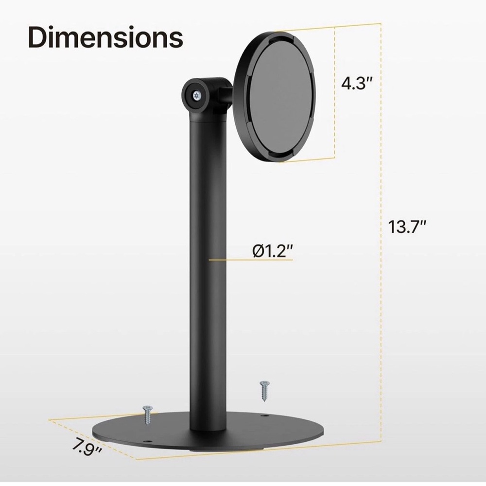 monTEK Anti-theft Tablet Stand Compatible With Apple Samsung 7”-15” Size Tablets - Picture 7 of 7